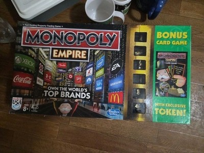 Monopoly Empire Edition 2013 Board Game w/ Bonus Card Game & Exclusive  Token...