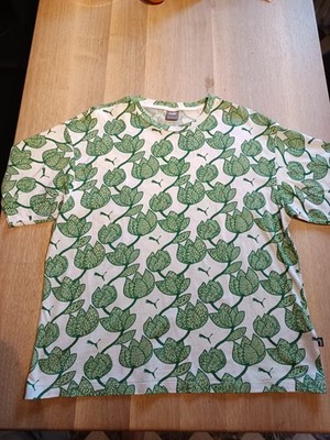 Puma T- Shirt Damen Retro Style L 40 Grün Neu