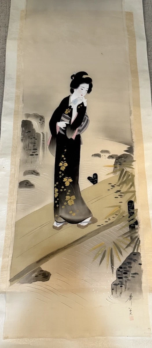 纸张年日本画作、画卷| eBay