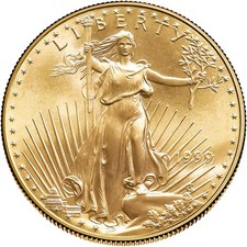 1999 1/4 oz American Gold Eagle Coin 5146.68 per troy oz