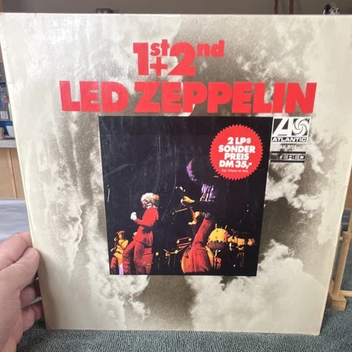 Led Zeppelin 1st + 2nd 2 LP Vinyl Atlantic Classic Rock Stereo Record