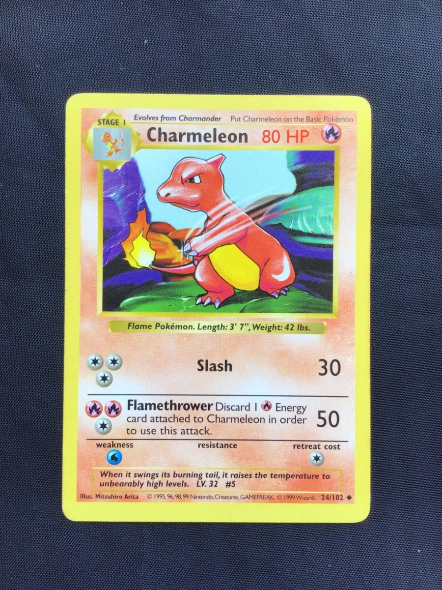Charmeleon Pokémon TCG Shadowless Individual Collectible Card Game