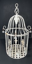 Vtg Wrought Iron Birdcage Decor Domed Top Birdcage Acanthus Leaves Victorian