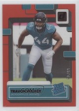 2022 Panini Clearly Donruss Rated Rookie Red 5/49 Travon Walker #75 n0c