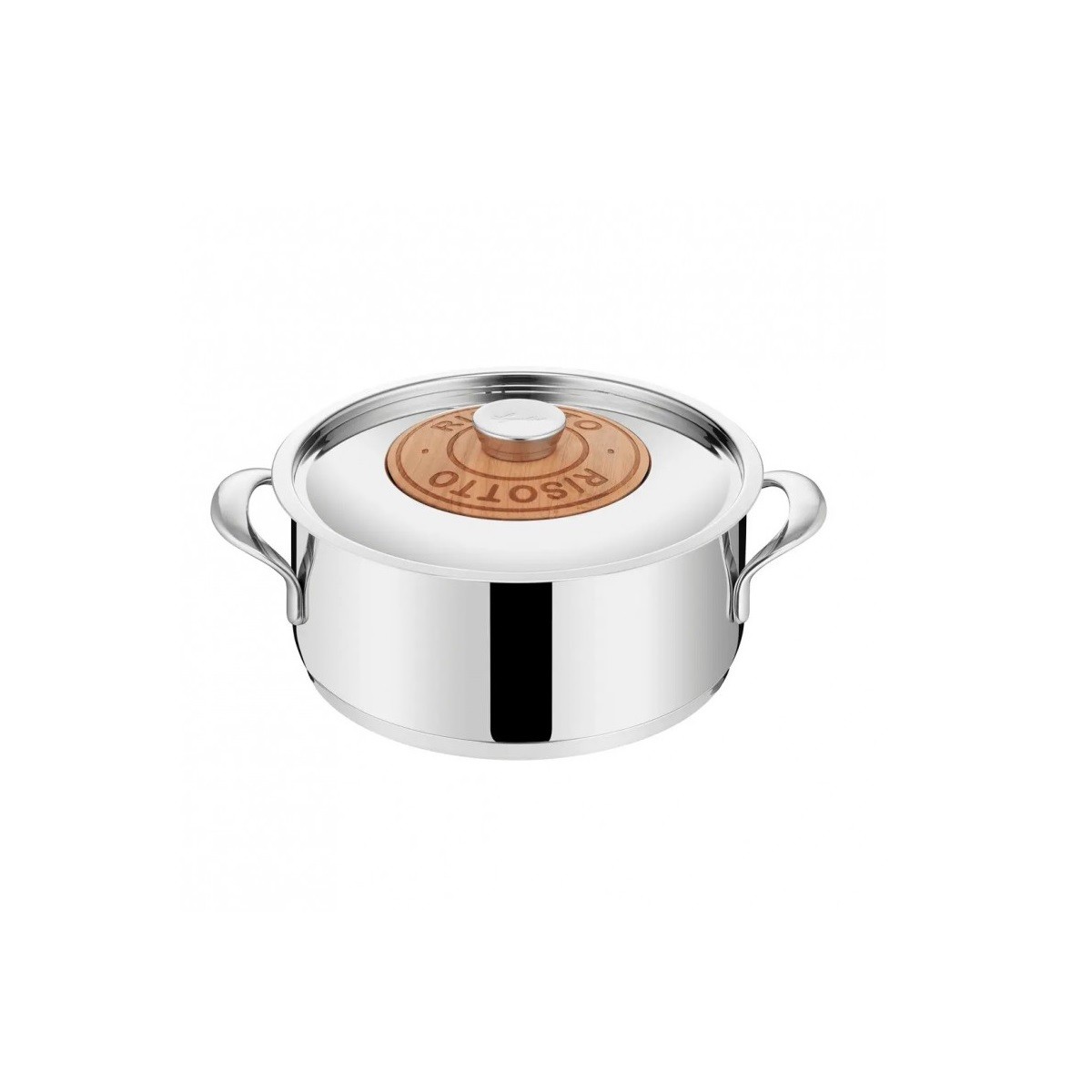 Lagostina faitout inox 24cm marmite induction avec couvercle inox