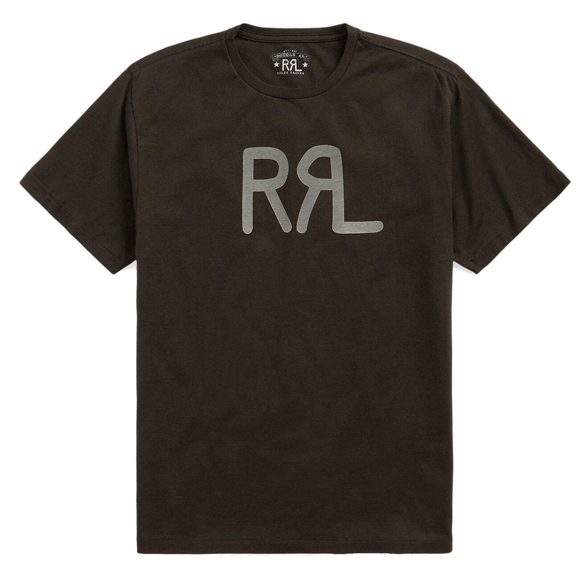 RRL　Ralph Lauren Tシャツ ブラック　美品 RRL by Ralph Lauren Logo Jersey T-Shirt Faded Black Canvas | eBay
