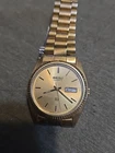 Seiko Men's Presidential Watch 37mm Gold Dial Gold Tone Daydate 5h23-8029