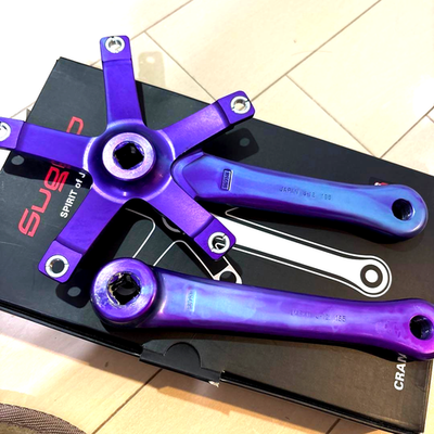 MASH X Sugino 75 Purple/Blue クランク　BBセット MASH X Sugino 75 Purple/Blue Crank Arms 165 – MASH SF
