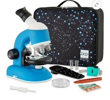 Best Choice Products 30-Piece STEM Kids Microscope Science Kit 100x 600x 1200x