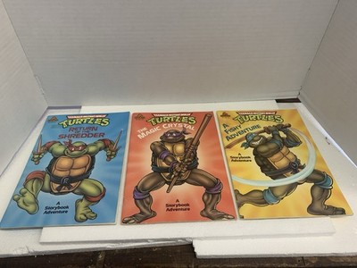 Vintage 1990 TMNT Storybooks Lot Of 3