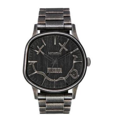 Nirvana Nixon Sentry Wobble Watch -- All Antique Silver, New in Box, Unopened