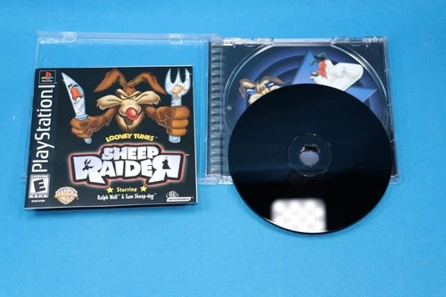 PLAYSTATION 1 PS1 LOONEY TUNES SHEEP RAIDER BLACK LABEL CIB COMPLETE SHIPS BOXED