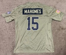 Kansas City Chiefs  Men  s Medium 15 Mahomes  Salute to Service  Jersey