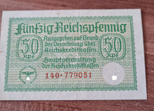 Papiergeld:  Fünfzig Reichspfennig