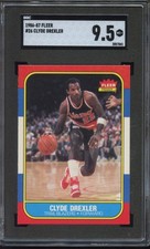 1986 Fleer Clyde Drexler #26 - HOF Rookie RC - SGC 9.5 MINT+