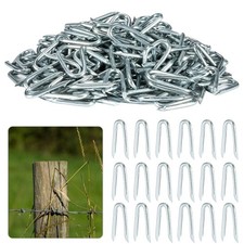 210 PCS U Fence Staples Galvanized U Shaped Nails Heavy Duty Staples Fencing