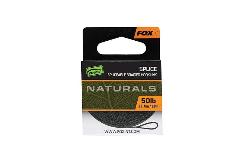 Fox Edges Naturals Splice Hooklength 50lb / Carp Fishing Tackle