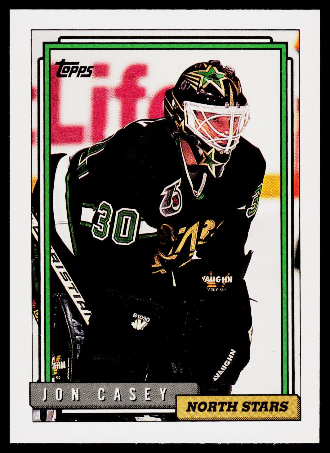 Jon Casey, 1992-93 Topps, #379, Minnesota North Stars,
