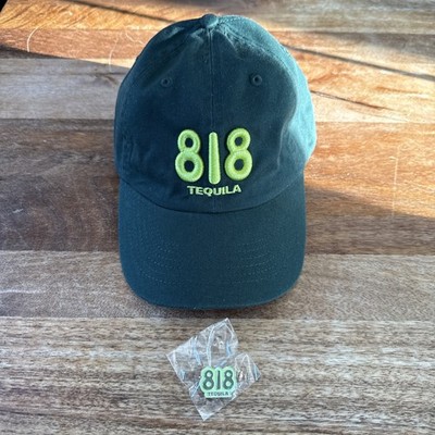818 Tequila Hat Green One Size Embroidered Adjustable Kendall Jenner With Pin