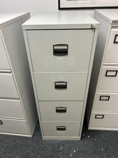 Metal File Cabinet - used - no key - 4 Draws