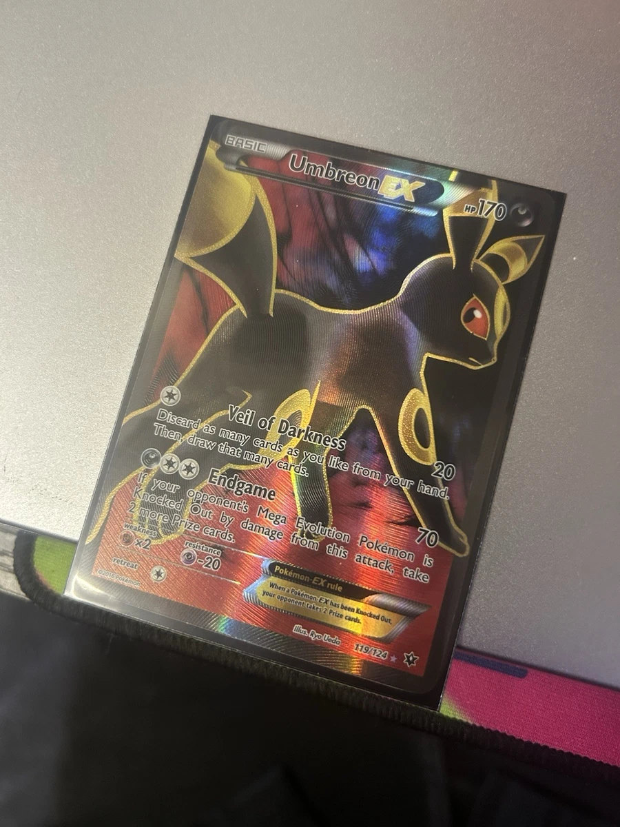Nintendo Umbreon EX 119/124 Fates Collide Full Art Holo Ultra Rare 170 HP