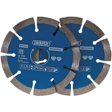 Image of DRAPER 99794 Segmented Diamond Blade - 115mm (Pack of 2) - NEW