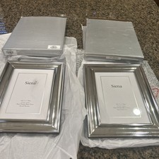 5x7 Photo Frames S/2 Hand-polished Metal Tarnish Resistant NEW Style Sienna