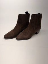 Rag  Bone Womens Brown Suede Chelsea Pointy Toe Boot Sz EU 38.5 - US 8.5