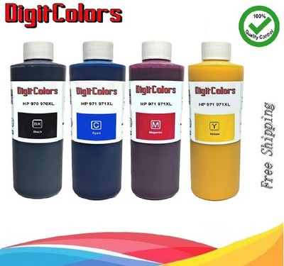 Ink Refill Kit Pigment Ink for HP 970- 970XL 971- 971XL Premium Ink 4x500ml