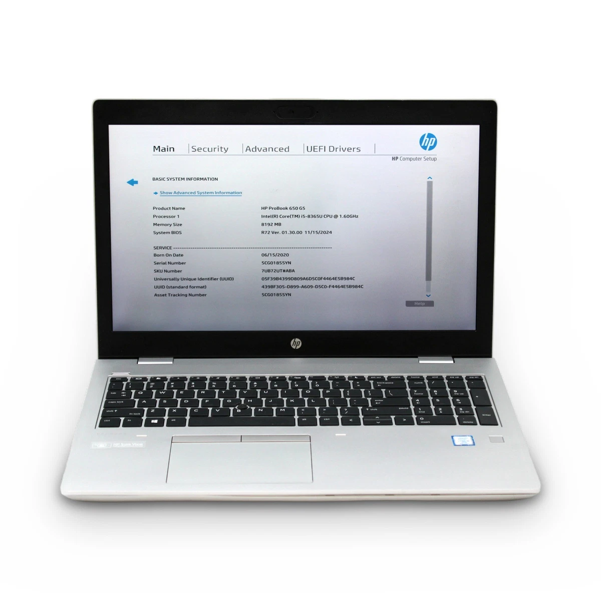 HP ProBook Intel Core i5 8th Gen. PC Laptops & Netbooks 256 GB SSD