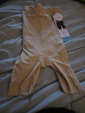 Assets Spanx Women's Shaping High Waisted Shorts Mid-thigh Shaper Sm Beige New