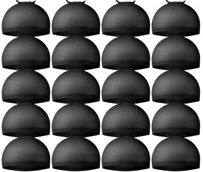 20 Pack Strong and Light Black Wig Caps - Perfect for Daily Wear and Active Use
