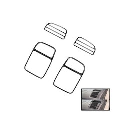 Auto Carbon Fiber Air Outlet Panel Trim Sticker For Honda Civic Si 2002-2005
