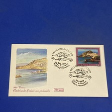 CASTEL-SARDINIAN VIEW WITH MARINA Envelope FIRST DAY UNC