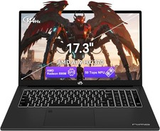 NIMO 17.3" AI Laptop AMD Ryzen AI 9 HX 370(50 Tops NPU) Radeon 890M 16GB RAM 1TB