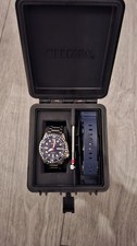 Boxed Citizen Mens Automatic Sport Diver Watch With Unused Strap NH8380 Day Date