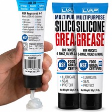 2 Pack - Multi-Purpose Silicone Grease: NSF Food Grade Safe, Waterproof Diele...