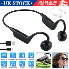 Bluetooth 5.4 Bone Conduction Headphones Wireless Open-Ear Waterproof Earphones