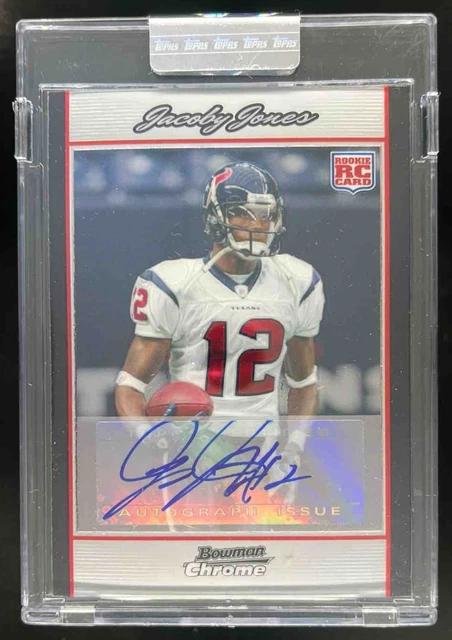 2007 Bowman Chrome Jacoby Jones Rookie Auto Uncirculated /10 #BC105 RC Texans