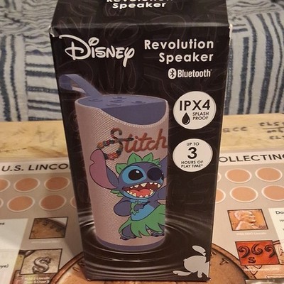 Disney Revolution Stitch Bluetooth Portable Speaker IPX4 Splashproof, Multicolor
