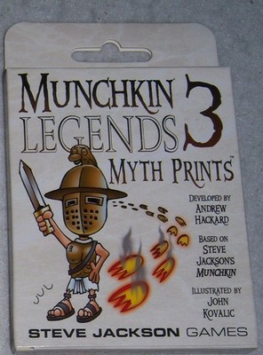 MUNCHKIN LEGENDS 3 MYTH PRINTS BOOSTER PACK NEW CARD GAME EXPANSION 56 CARDS