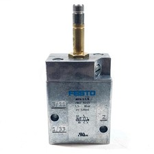 US FREE TAX Used FESTO MFH-3-1/8 7802 Air Solenoid Valve, 1.5-8Bar, 21-120psi