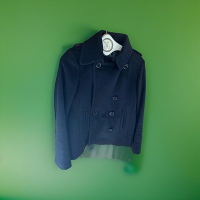  Peajacket J Crew Woman s Sz Large Black Excellent 