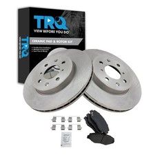 Set pastiglie freno e rotore TRQ anteriori in ceramica per Honda Fit 2014 - silenzioso, pulito