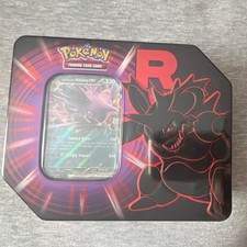 Pokémon TCG Team Rocket Tin Box - Nidoking - English Edition Collector's Box