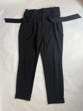 I.N.C  Womens Black Belted Trousers Pants Size 6