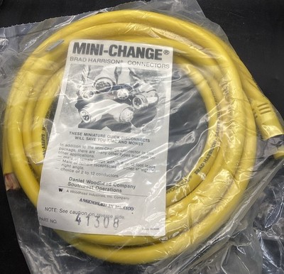 NEW Brad Harrison 41308 Mini-Change Cordset 5P Straight Female 12' 16-5 PVC Cord