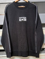MENS CONVERSE ALL STAR BLACK SWEATSHIRT. SIZE XL