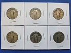 6 Coin Lot Standing Liberty Quarters 3 1930-P & 3 1930-S - US Coins 90% Silver