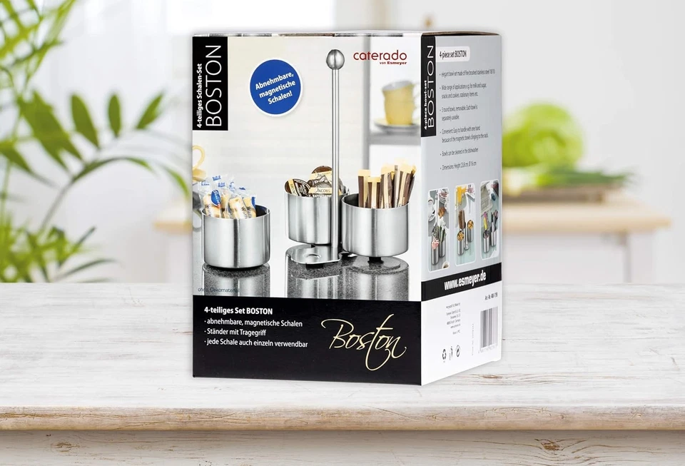 Esmeyer Snack and dip Set Boston of Stainless Steel, Silver, 17 x 17 x 24 cm - Image 4 of 4